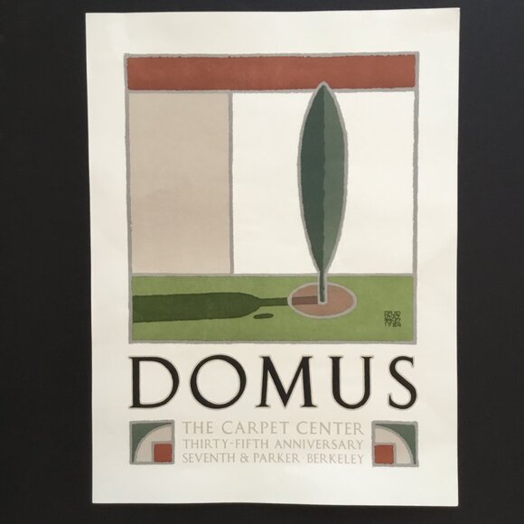 David Lance Goines Domus The Carpet Center Lithograph Poster Print 1984 18 x 24 - Picture 5 of 7